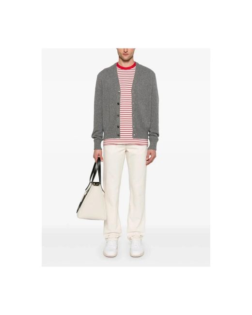 AMI Patch Logo Jeans Klassischer Stil in White für Herren