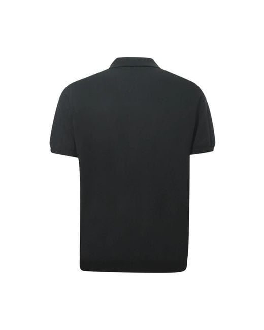 Alpha Studio Black Polo Shirts for men