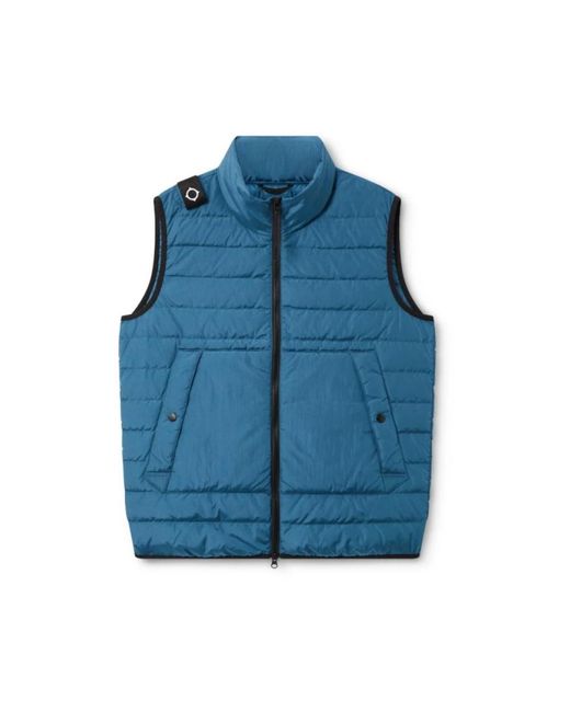 Ma Strum Jassen ,Blauw ,Nylon Stormblauwe Gewatteerde Gilet in het Blue voor heren