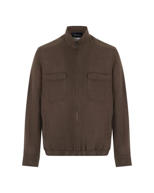 Herno Brown Light Jackets for men