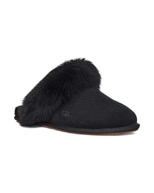 Ugg Schoenen ,Zwart ,Wol Scuff Sis Pantoffels in het Black