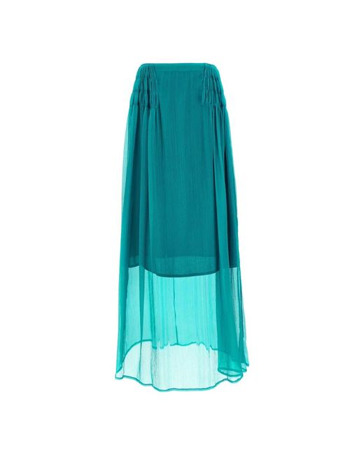 Dries Van Noten Blue Midi Skirts