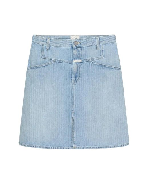 Closed Blue Denim Skirts