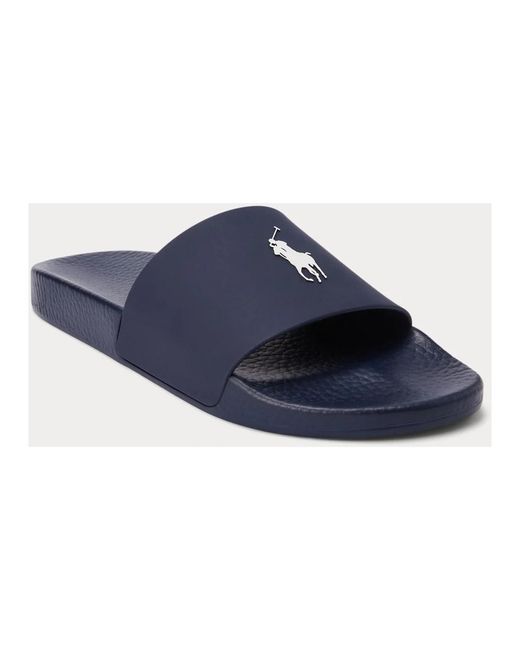 Polo Ralph Lauren Blue Sliders for men