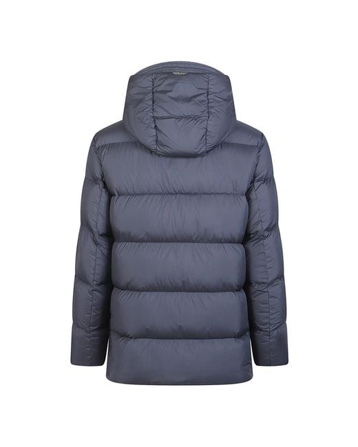 Woolrich Blue Down Jackets for men