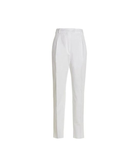 Max Mara Studio White Suit Trousers