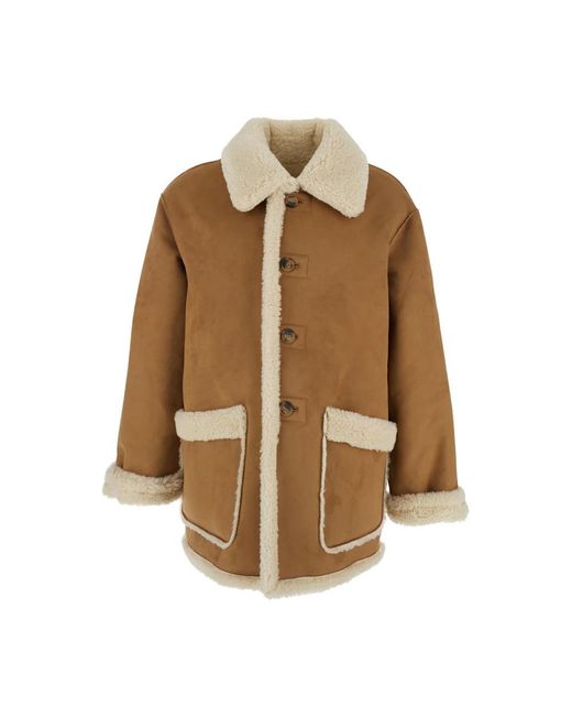 DUNST Omkeerbaar Shearling Jack in het Brown voor heren