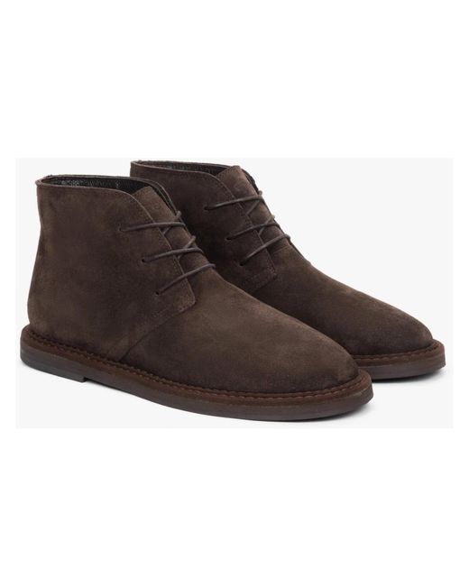 ESTRO Brown Schnürstiefeletten