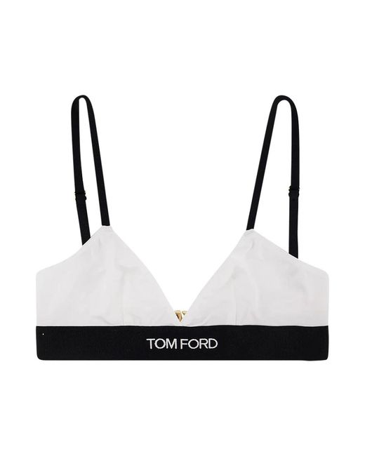 Tom Ford Ondergoed ,Wit ,Modal Signature Bra in het White