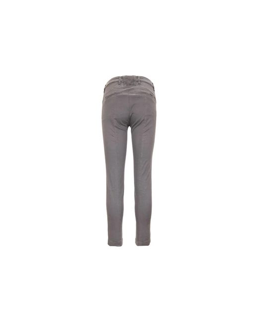 Liu Jo Gray Cropped Trousers