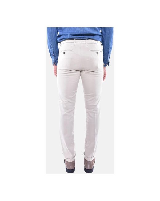 Re-hash Broeken ,Leer Tijdloze Elegantie Chino Broek Mucha in het Blue voor heren