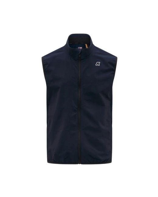 K-Way Blue Vests for men