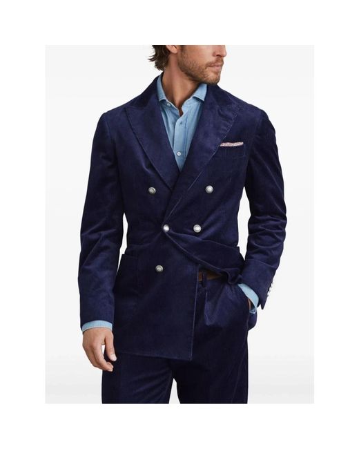 Brunello Cucinelli Blue Blazers for men