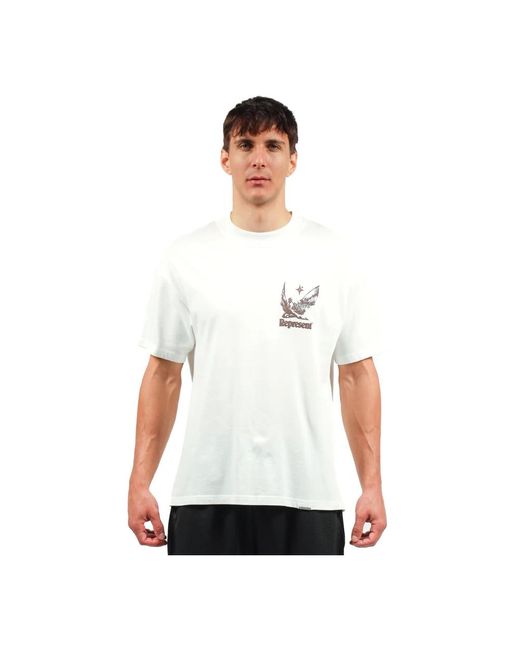 Represent Sommergeister weißes bedrucktes t-shirt in White für Herren