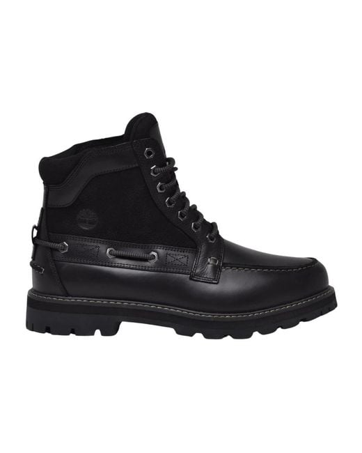 Timberland Black Lace-Up Boots for men
