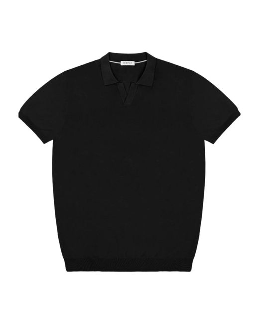 People Of Shibuya Black Polo Shirts for men