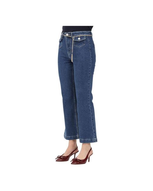 ONLY Flared Jeans in het Blue