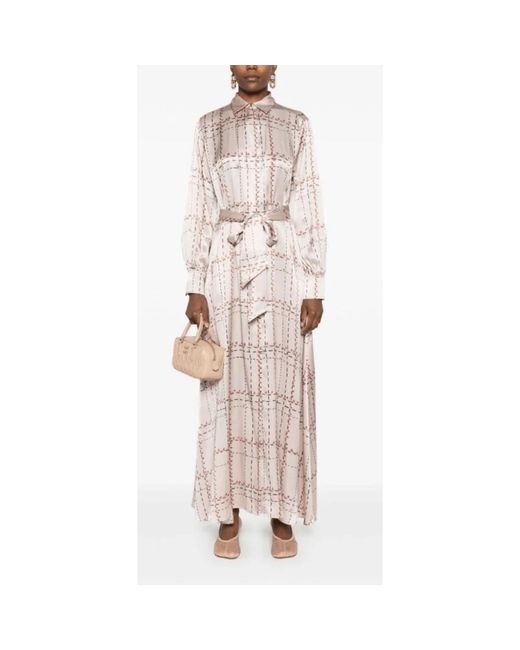 Kiton Pink Maxi Dresses