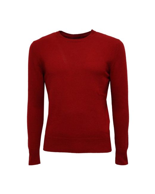 Hōsio Red Round-Neck Knitwear for men