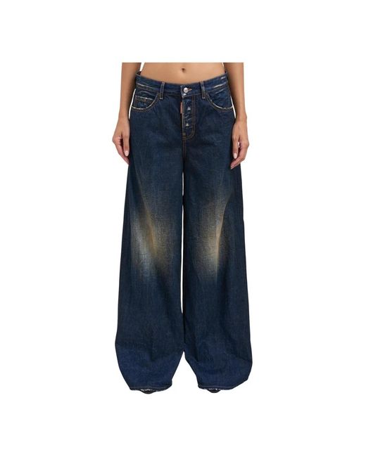 DSquared² Blue Wide Jeans