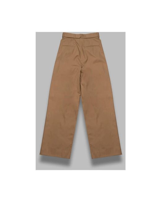 Dries Van Noten Brown Wide Trousers for men