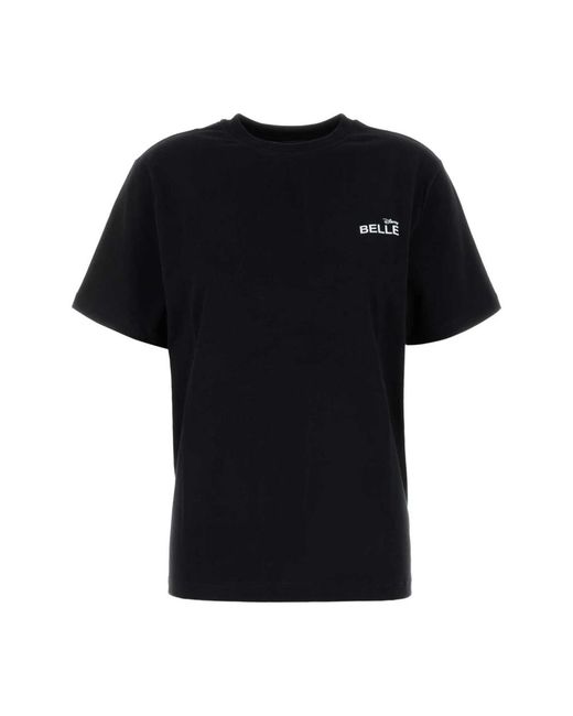 Coperni Tops ,Zwart ,Katoen Belle T-Shirt in het Black
