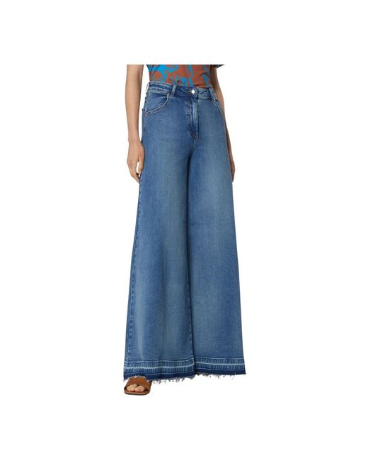 Wide Jeans Silvian Heach en coloris Blue