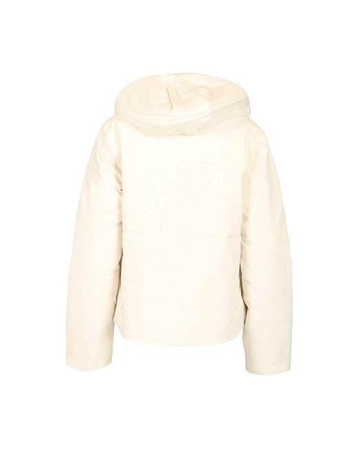The North Face Mountain Range Down Hooded Jacket in het White