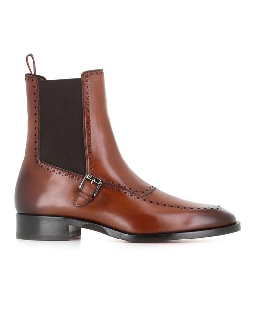 Christian Louboutin Brown Chelsea Boots for men