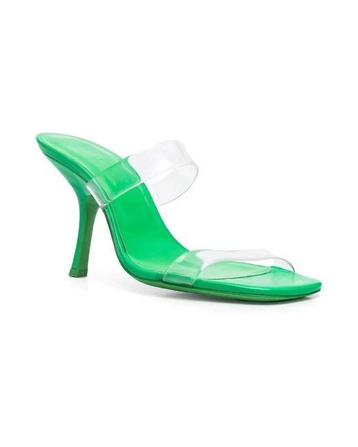 By Far Green High Heel Sandals