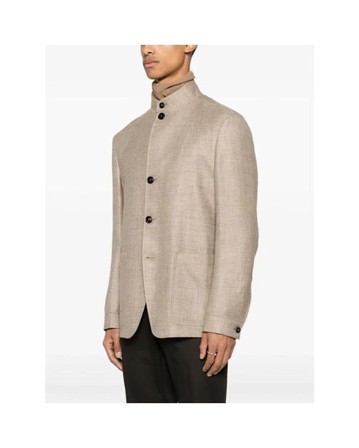 Light Jackets di Zegna in Natural da Uomo