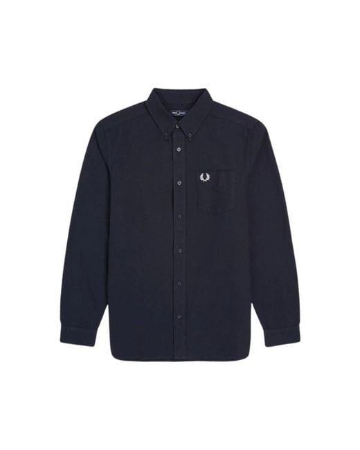 Fred Perry Blue Casual Shirts for men