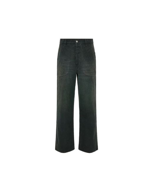 Maison Margiela Green Straight Fit Jeans for men