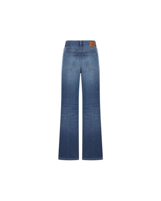 Ganni Blue Wide Jeans