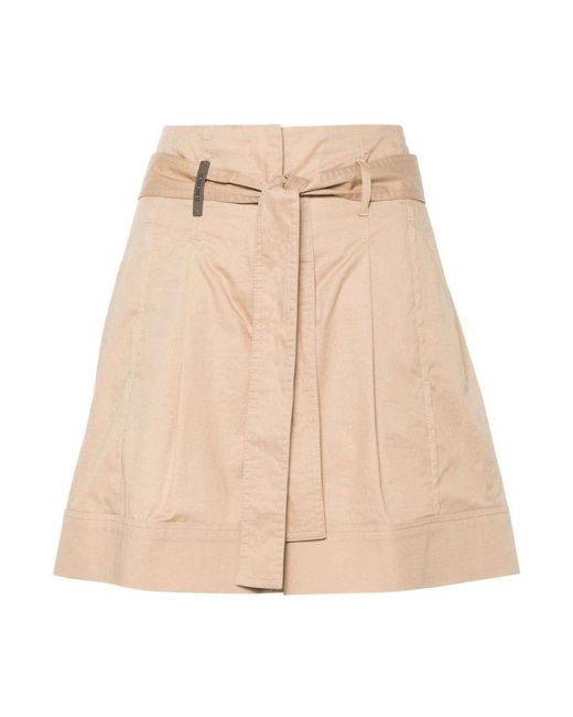 Peserico Natural Short Skirts