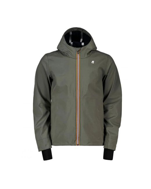 Light Jackets K-Way de hombre de color Green