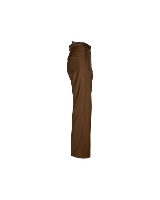 Gabriele Pasini Brown Straight Trousers for men