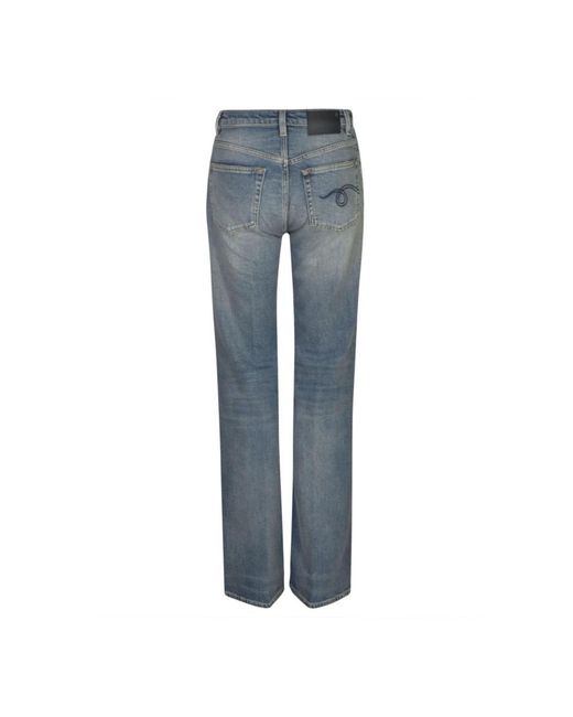 R13 Blue Straight Jeans