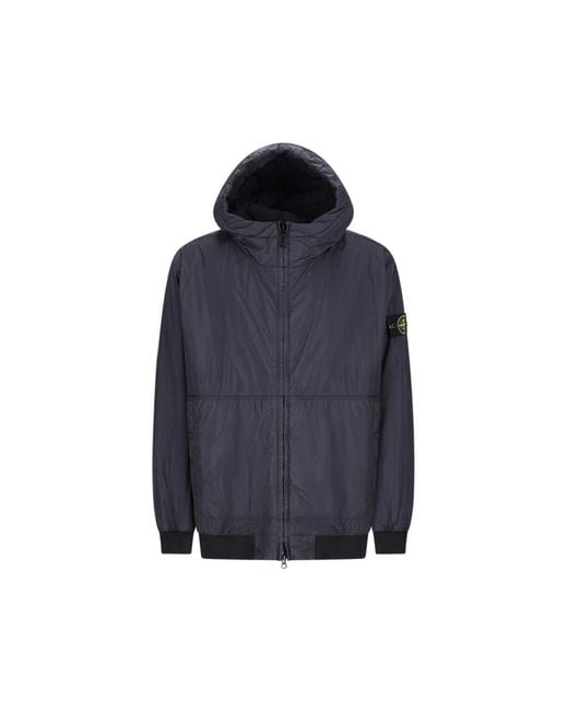Stone Island Blue Bomber Jackets for men