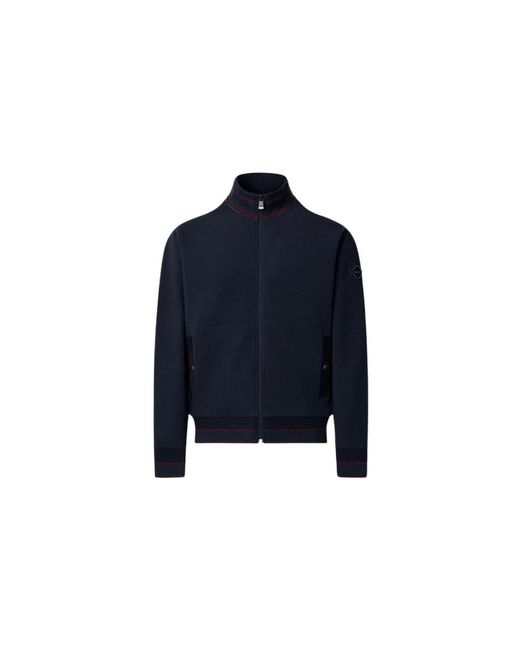 Hackett Manor Track Full Zip Sweat in het Blue voor heren