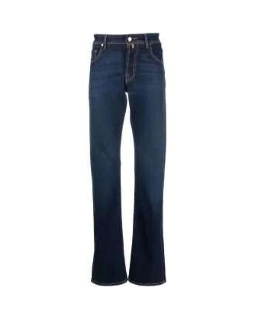 Jacob Cohen Blue Straight Jeans for men