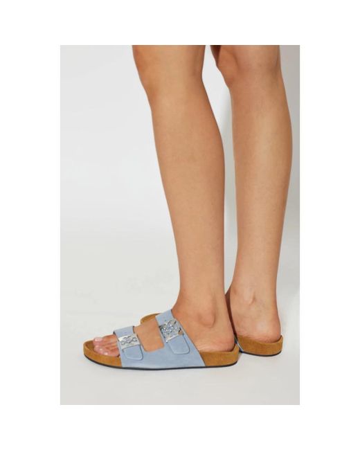 Sliders Tory Burch en coloris Blue