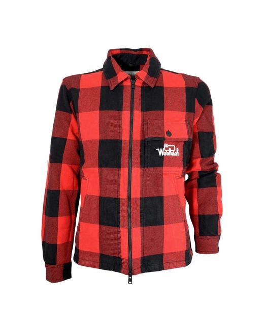 Light Jackets Woolrich de hombre de color Red