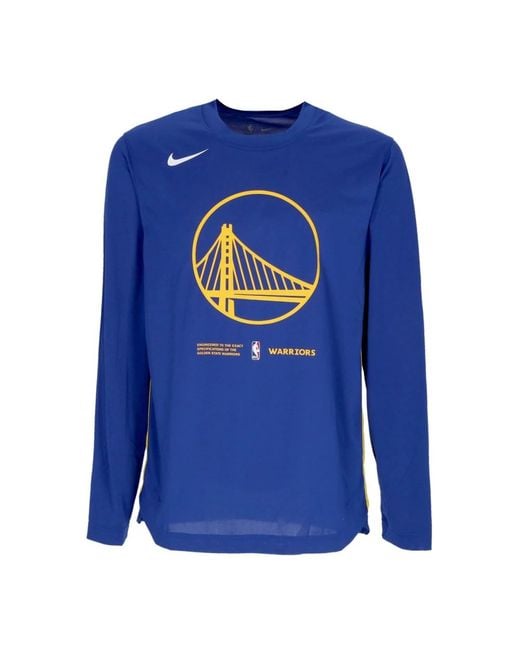 Nike Blue Long Sleeve Tops for men