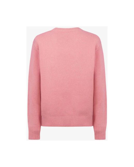 Mc2 Saint Barth Round-Neck Knitwear in het Pink