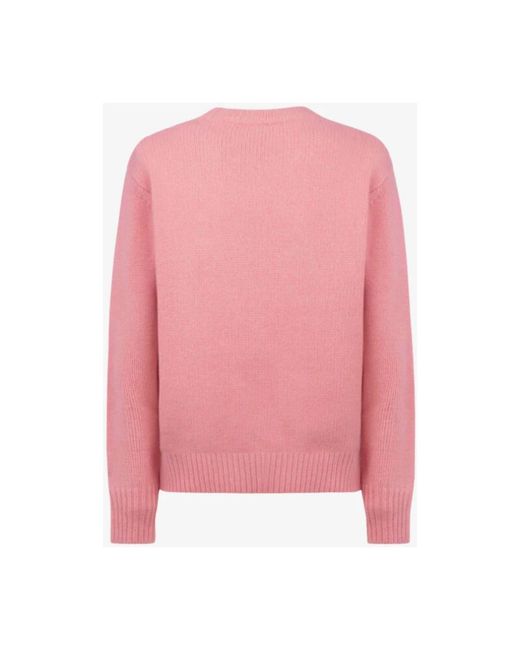 Mc2 Saint Barth Round-Neck Knitwear in het Pink