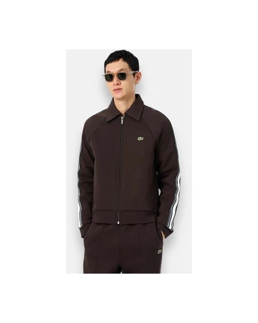 Zip-Throughs Lacoste pour homme en coloris Black