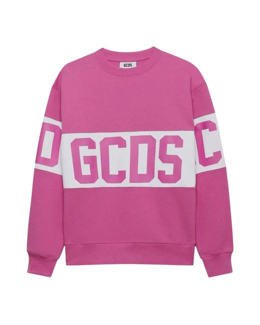 Round-Neck Knitwear Gcds en coloris Pink