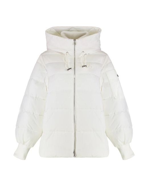 Pinko White Winter Jackets