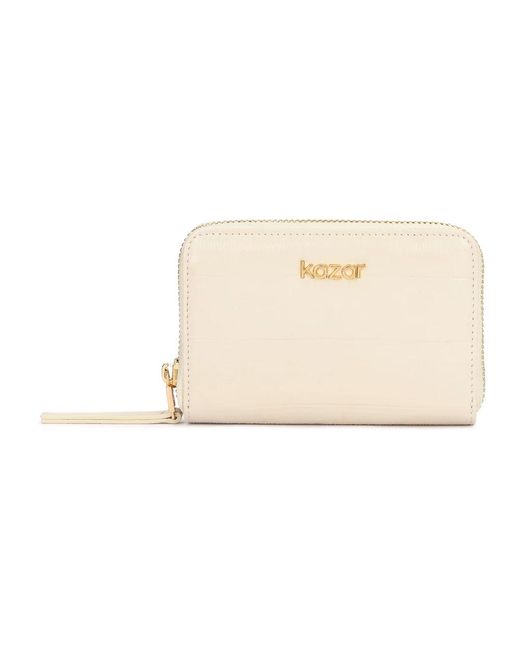 Kazar Accessoires ,Wit ,Leer Caro Wallet in het Natural